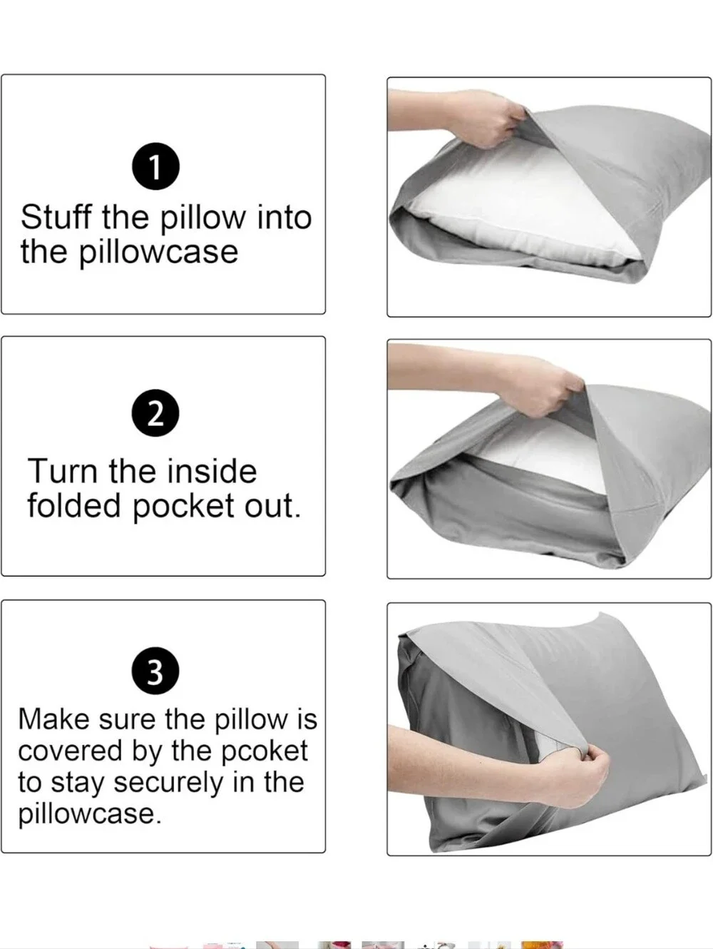 FLXXIE Pillow Cases Standard, Set Of 2, Envelope Closure, Wrinkle Resistant